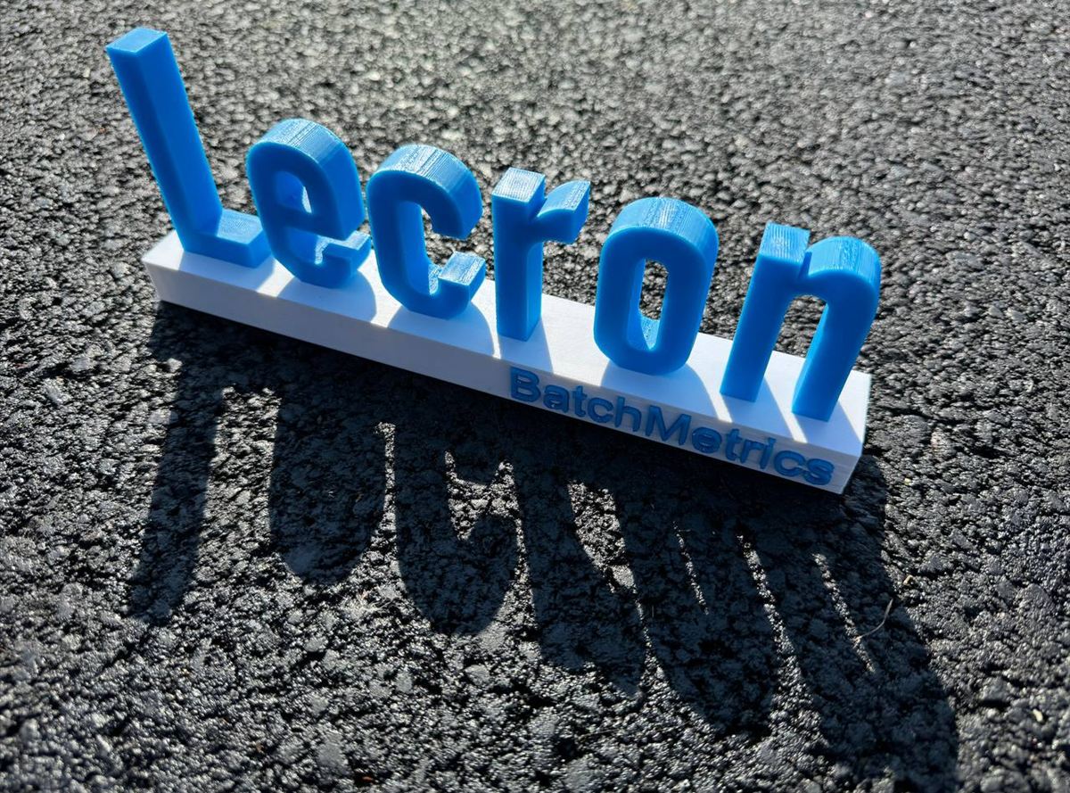 Custom 3D printed brand signage