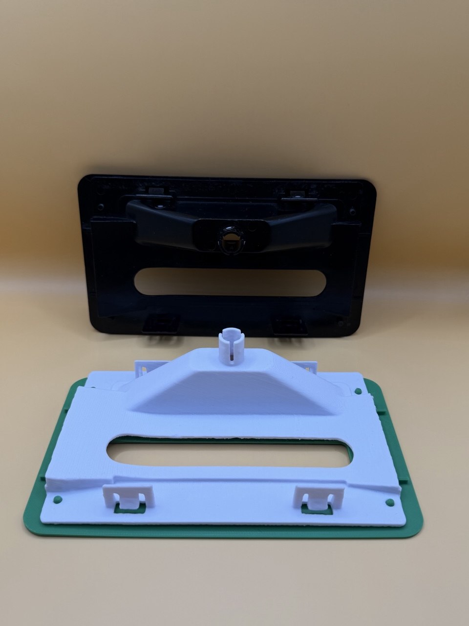 Injection molded bracket and FDM printed copy